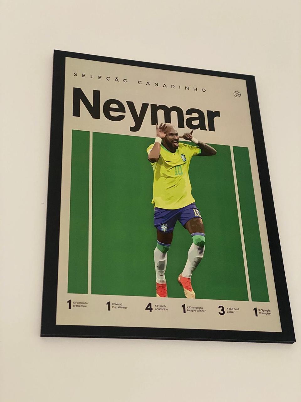 Cuadro editorial Neymar — serie futbolistas estrella