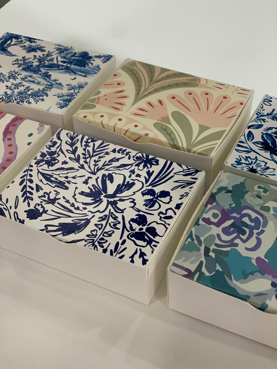Cajas decorativas con patrones